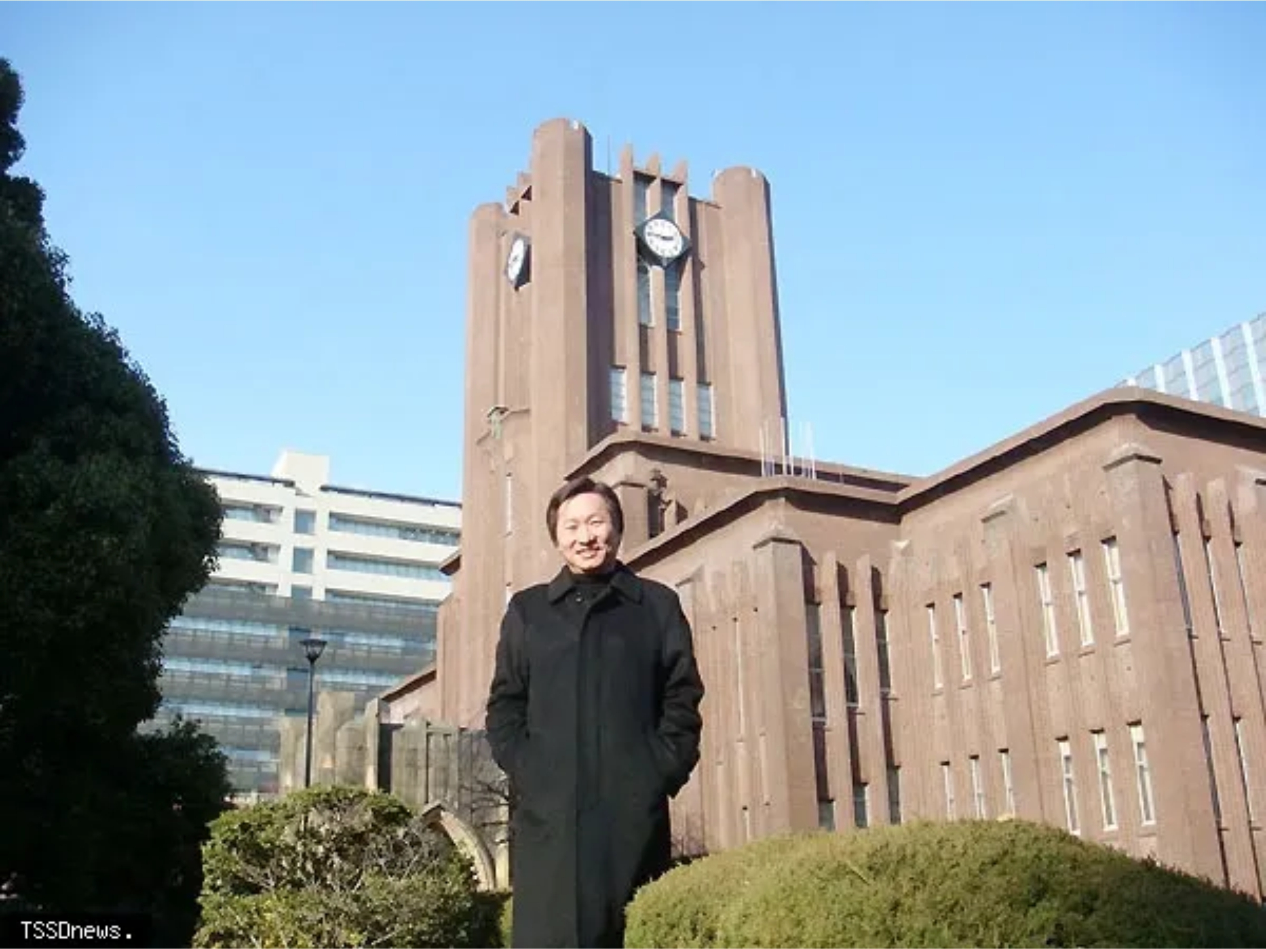 郭國興教授於東京大學安田講堂擔任客座教授。（圖：郭國興教授提供）